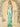 Square Spaghetti Strap Satin Sheath Bridesmaid Dress Zipper Back - Mint Green