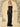 Square Spaghetti Strap Satin Sheath Bridesmaid Dress Zipper Back - Black