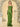 Square Spaghetti Strap Satin Sheath Bridesmaid Dress Zipper Back - Olive Green