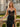 Sparkly Sequin Lace Up Back Long Evening Dress with Split in Black