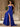 3D Rose Boned Mermaid Prom Dress With Waist Drop - Royal Blue