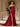 3D Rose Boned Mermaid Prom Dress With Waist Drop - Red