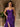 3D Rose Boned Mermaid Prom Dress With Waist Drop - Purple