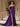 3D Rose Boned Mermaid Prom Dress With Waist Drop - Purple