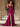 3D Rose Boned Mermaid Prom Dress With Waist Drop - Fuchsia
