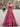 Ruched Bust Illusion Bodice Layered Ruffle Hem Long Ball Gown Prom Dress With Slit in Hot Pink