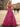 Ruched Bust Illusion Bodice Layered Ruffle Hem Long Ball Gown Prom Dress in Hot Pink