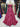 Ruched Bust Illusion Bodice Layered Ruffle Hem Long Ball Gown Prom Dress With Slit in Hot Pink