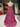 Ruched Bust Illusion Bodice Layered Ruffle Hem Long Ball Gown Prom Dress With Slit in Hot Pink