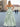 Ruched Bust Illusion Bodice Layered Ruffle Hem Long Ball Gown Prom Dress With Slit in Mint Green