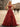 Ruched Bust Illusion Bodice Layered Ruffle Hem Long Ball Gown Prom Dress in Red