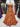 Ruched Bust Illusion Bodice Layered Ruffle Hem Long Ball Gown Prom Dress With Slit in Orange