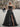 Ruched Bust Illusion Bodice Layered Ruffle Hem Long Ball Gown Prom Dress With Slit in Black