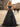 Ruched Bust Illusion Bodice Layered Ruffle Hem Long Ball Gown Prom Dress in Black