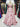 Ruched Bust Illusion Bodice Layered Ruffle Hem Long Ball Gown Prom Dress With Slit in Pink