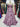 Ruched Bust Illusion Bodice Layered Ruffle Hem Long Ball Gown Prom Dress With Slit in Lilac