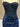 Sparkly Beading Spaghetti Shoulder Straps Twist Bodice Mermaid Long Prom Dress With Slit -  Navy Blue