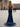 Sparkly Beading Spaghetti Shoulder Straps Twist Bodice Mermaid Long Prom Dress With Slit -  Navy Blue