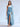 Elegant Asymmetrical Bridesmaid Dress with Drop Train - Baby Blue