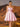 Leaf Embroidery Boned Ball Gown Mini Prom Bridal Gown Dress - Pink