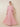 Chiffon Pleated Floor Length A-Line Mother of the Bride Dress with Wrap in Pink