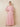 Chiffon Pleated Floor Length A-Line Mother of the Bride Dress with Wrap in Pink