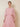 Chiffon Pleated Floor Length A-Line Mother of the Bride Dress with Wrap in Pink