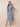 Chiffon Lace 2 Pieces Tea Length Mother of the Bride Dress with Sleeve in Dusty Blue