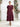 Tea Length Chiffon Tiered Mother of the Bride Dress with Sleeve in Cinnamon Rose