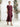 Tea Length Chiffon Tiered Mother of the Bride Dress with Sleeve in Cinnamon Rose
