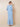 3/4 Sleeves Beaded Chiffon Layers Floor Length Mother of the Bride Dress in Sky Blue