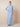 3/4 Sleeves Beaded Chiffon Layers Floor Length Mother of the Bride Dress in Sky Blue
