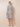 2 Pieces Chiffon Knee Length A-Line Midi Mother of the Bride Dress in Silver