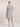 2 Pieces Chiffon Knee Length A-Line Midi Mother of the Bride Dress in Silver