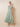 Cap Sleeve V-Neck Chiffon Lace Mother of the Bride Dress A-Line Tea Length in Dusty Sage
