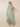 Cap Sleeve V-Neck Chiffon Lace Mother of the Bride Dress A-Line Tea Length in Dusty Sage