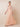 3/4 Long Sleeves Chiffon Lace V-Neck A-Line Mother of the Bride Dress in Peach