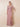 Sequin Lace Chiffon A-Line Slit Mother of the Bride Dress with Sleeve in Dusty Rose