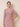 Sequin Lace Chiffon A-Line Slit Mother of the Bride Dress with Sleeve in Dusty Rose