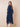 Irregular Ruffled Chiffon A-Line Tea Length Mother of the Bride Dress in Navy