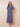 Flutter Sleeve Chiffon Ankle Length A-Line Mother of the Bride Dress in Steel Blue