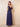 Off Shoulder Short Sleeve Leaf Sequin Tulle Mother of the Bride Dress in Navy