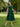 Sequin Lace Sheer Short Sleeve Formal Mother of the Bride Dress in Emerald Green