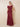 Off the Shoulder Sequin Sheath Long Mother of the Bride Dress with Cap Sleeve in Burgundy