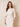 Lace Long Sleeve Chiffon Tiered Tea Length Mother of the Bride Dress with Wrap in Ivory