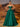 Strapless Ball Gown Prom Dress With Pleated - Emerald Green