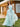 Hand Beading Removable Waist Drop Evening Dress With Bow - Baby Blue
