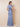 Cap Sleeve Cowl Neck Mermaid Satin Maxi Mother of the Bride Dress in Dusty Blue