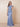 Cap Sleeve Cowl Neck Mermaid Satin Maxi Mother of the Bride Dress in Dusty Blue