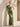 Stretchy Satin One Shoulder Sheath Mother of the Bride Dress with Short Sleeve in Olive Green